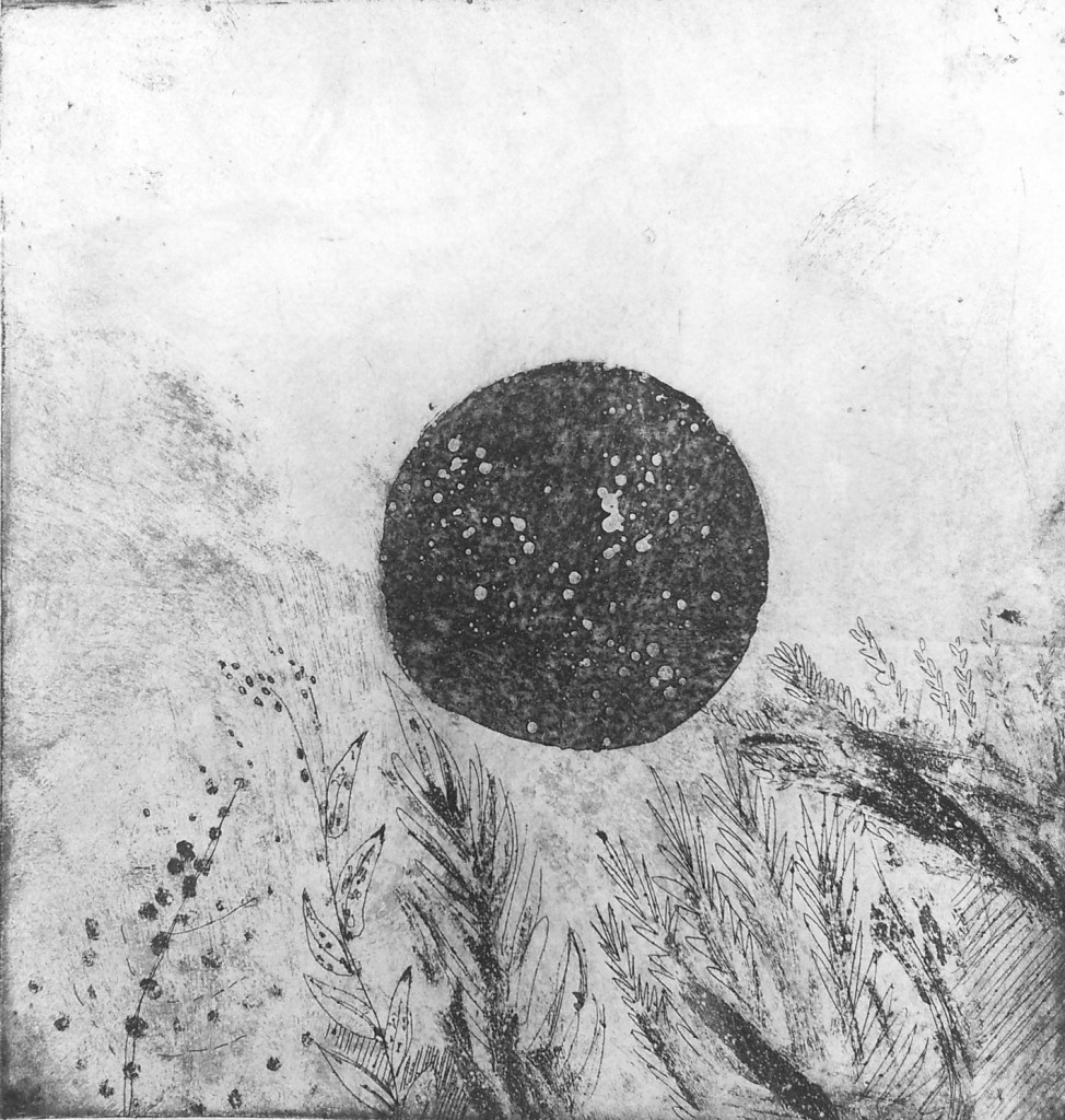 'Starry globe' Aquatint Etch - 18.5 x 20 cm