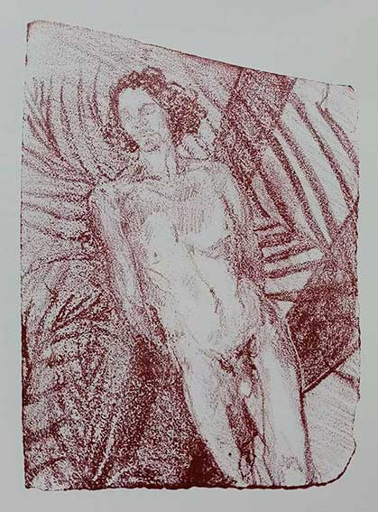 'Male Nude’ , lithograph , 21 x 15 cm (edition of 5 )